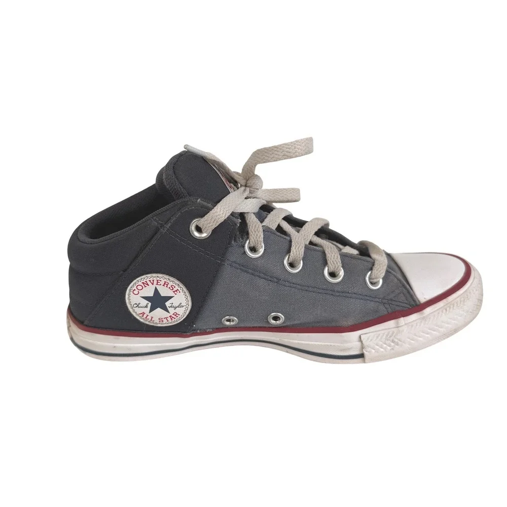 Converse Chuck Taylor All Star High Street Mid Top Blue Kids Sneakers Size 5
